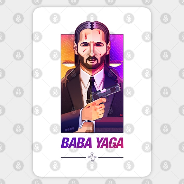 Baba Yaga Sticker by Muito